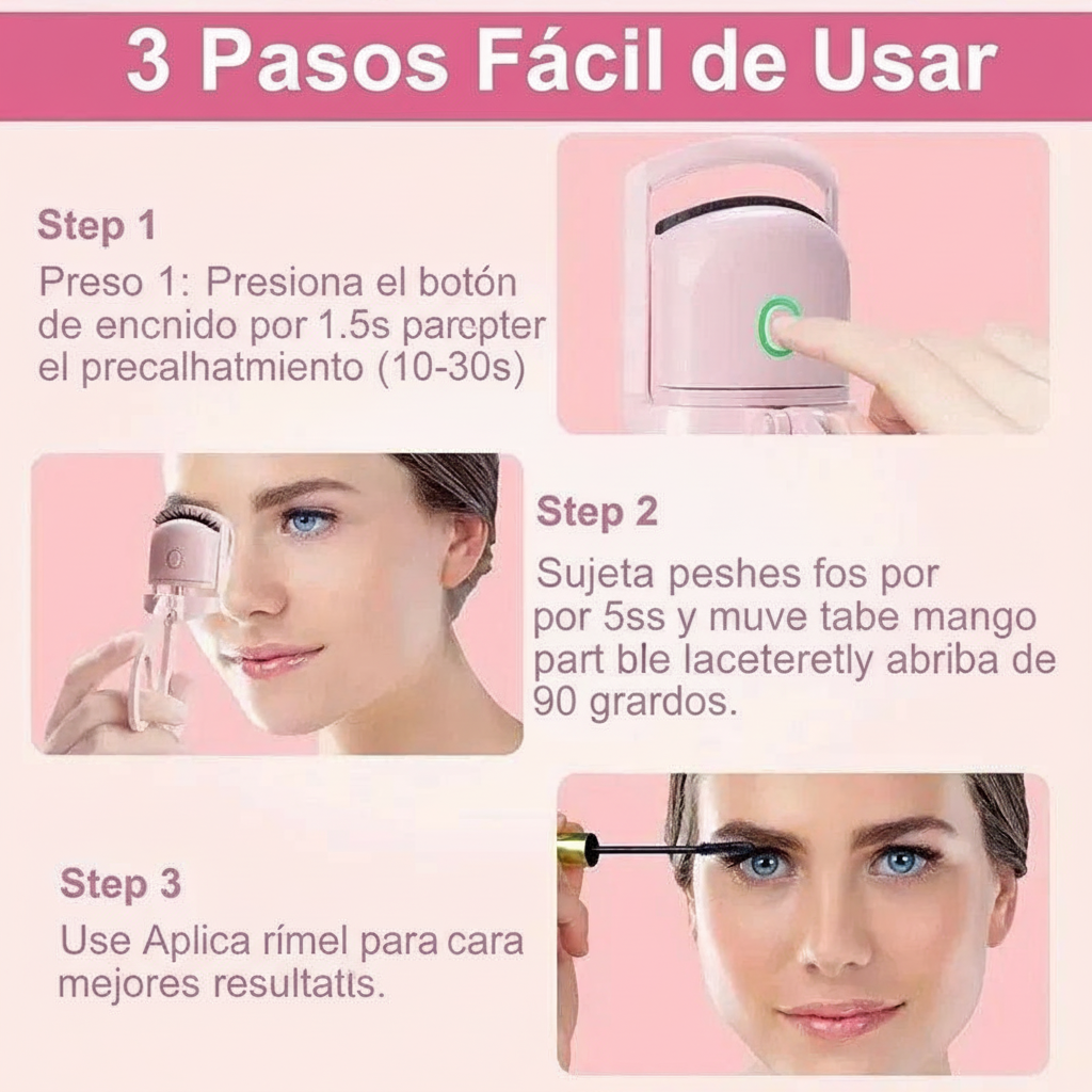 Rizador de Pestañas Eléctrico LuxCurls